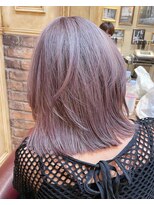 エレン バイ アルティナ(Ellen by artina)&nbsp;ロブヘア×アッシュピンク×モーブカラー×透明感