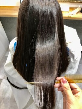 ヘアーカルチャー おゆみ野店(HAIR CULTURE) 髪質改善エステ艶髪セミロングストレート30代40代50代