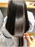 髪質改善エステ艶髪セミロングストレート30代40代50代