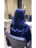 色落ちまで綺麗なブルーカラー