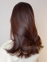 アルバム 渋谷パルコ(ALBUM)&nbsp;レッドブラウンレイヤーカット_グレージュカラーボブ_ba387022