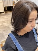 sae【 レイヤー外ハネボブ×インナーパープルグレージュ 】