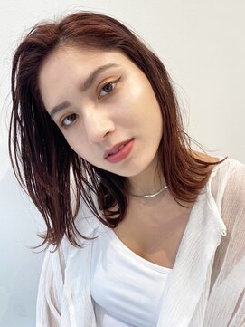 ラニアケア 鎌ケ谷(Laniakea) ブリーチなしカラー切りっぱなしボブ美髪前髪なし20代30代40代