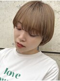 【tricca代官山】マッシュショート/ミルクティーベージュ
