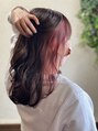 ヘアーズ ラブリージョブリー(hair's Lovely Jubbly) 色持ちを考えた暖色系のインナーカラーもオススメ！