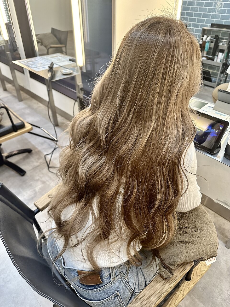 フリードヘア　Free-ponアッシュカラー 5998ブリーチなしダブルカラーミルクティーアッシュワンホンヘア