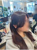 結んでも下ろしても可愛い顔まわり