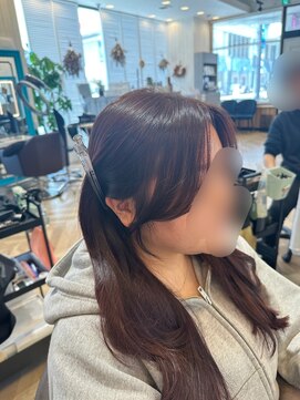 フィッティ 横須賀中央店(fiti) 結んでも下ろしても可愛い顔まわりカット【韓国ヘア　レイヤー】