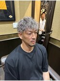 パーマ　ホワイトメッシュ