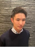 アップバング×ショートスタイル