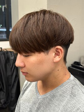 エルマーク(L-MARK) マッシュカラーブリーチメンズメンズカラーツーブロック