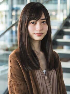 アルトリスト(Altruist Aging×HAIR&SPA) ★ダークアッシュ大人ガーリーボブ着物ミディアムレイヤーカット