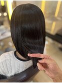 <縮毛矯正>地毛のように手触り柔らかな矯正