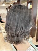 透明感グレージュ