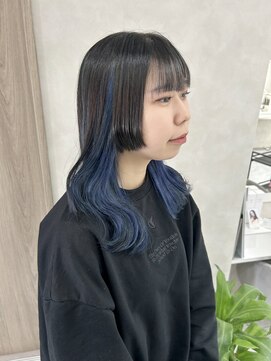 キング(K!ng) 縮毛矯正髪質改善ハイライトレイヤーカット楠葉美容室エクステ