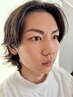 メンズ1番人気コース　カット　美眉デザイン　頭皮改善スパ