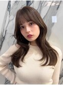 顔周りレイヤーカット/イメチェンヘアスタイル/韓国くびれヘア