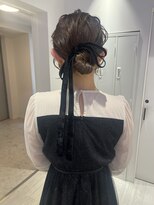 アイコン 博多(ICON.)&nbsp;結婚式ヘア　お呼ばれヘア　ヘアセット　タイトシニヨン