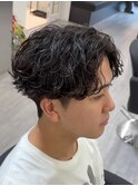 大人色気サーフカールパーマ