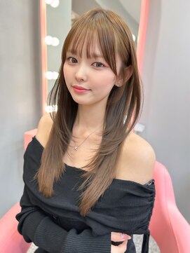 ボタン シブヤ(VOTAN SHIBUYA) 顔まわりレイヤーカット/前髪あり/顔まわりカット/大人上品