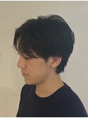 センターパートニュアンスパーマフェザーパーマ眉毛アイブロウ