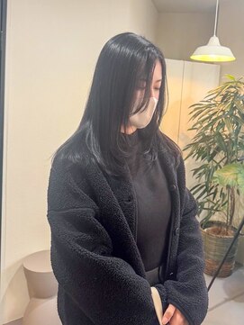 黒髪/クラゲヘアー/オリーブグレー/小顔/ココアベージュ/小倉