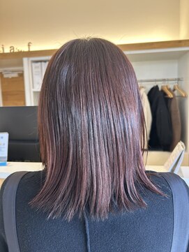 ツヤ感ローズブラウン