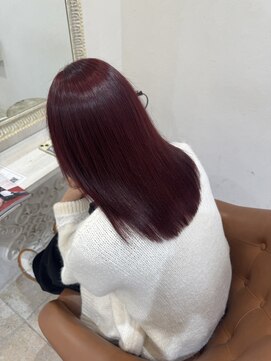 ヘアースペースブルーム リアン 岡町店(HAIR SPACE BLOOM Lien) ワインレッド