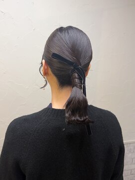 シュリット(schritt) ローポニー渋谷結婚式ヘア ヘアセット momoko