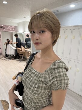 コール ネックス ザ サロン 表参道(COALL nex the salon) 【福島＃19】ブロンドハイトーンショートベージュ 表参道 韓国