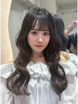 ロンド リリー 銀座(Lond Lily)&nbsp;ハッシュレイヤー/ミルクグレージュ/韓国巻き/顔周りカット/銀座