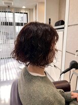 ホワイトストーン WHITE STONE デジタルパーマくしゅふわパーマボブ