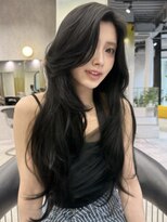 シティ オモテサンドウ(CITY omotesando)&nbsp;ハイレイヤー ワンカールレイヤー ロングレイヤー 黒髪 tr