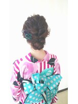 アムールマヤ&nbsp;浴衣用ヘアアレンジ