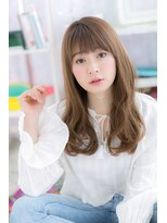 ミック 日暮里店(miq)&nbsp;縦ラインで小顔★クリアカラー無造作パーマb