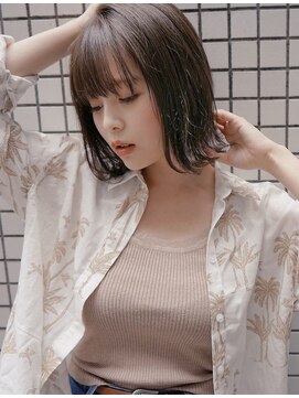 ナンバー デセオ 吉祥寺(N° deseo) 大人可愛い20代30代40代小顔ワンサイドショートボブ丸み前下がり