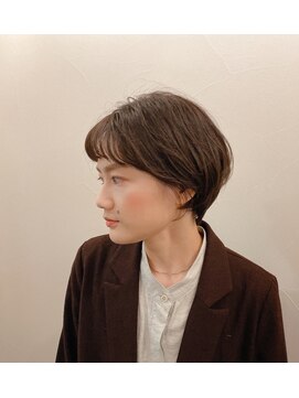 キミドリ(KIMIDORI) 大人可愛い×ショートバング×丸み30代40代50代恵比寿ショート