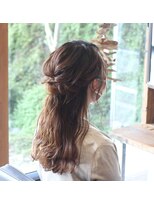 シゾーマエダ(ciseaux maeda)&nbsp;ハーフアップアレンジ