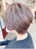 40代白髪ぼかしハイライトショート【Ruufus恵比寿渋谷】202201