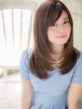 ルチア 八柱店(LUCIA by cuore)の写真/圧倒的な艶髪特化サロン【LUCIA by cuore】で思わず触れたくなるような艶感あふれるストレートに![八柱]
