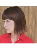 切りっぱなしボブ