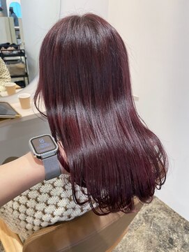 ユッカ 梅田(YUCCA) 【 YUCCA 】大人可愛い20代30代40代 ミディアム/チェリーレッド