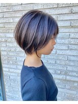 トニーアンドガイ 青山店(TONI & GUY)&nbsp;大人可愛い丸みショート　シアーカラー　ショートボブ　似合わせ
