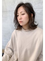 ヘアアンドアイラッシュ ココアンジェ くりえいと宗像店(Coco Ange)&nbsp;[CocoAnge宗像/担当：西原]グレー系インナーカラー切りっぱなし