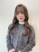 アリスバイブランニューリブ 難波店(ALICE by Brandnew×LIV)&nbsp;大人かわいい フェザーバング マロンベージュ