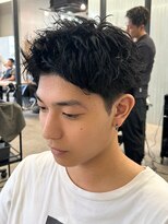 エルマーク(L-MARK) アップバングツーブロックバーバーフェードツイストメッシュ