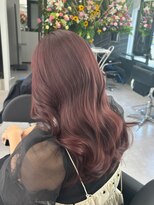 アルドーレフィエロ シンサイバシ(Ardore fiero shinsaibashi) チェリーブラウン/ピンクベージュ/ブリーチなし【小山田繭】