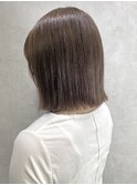 ヘイリーボブ/切りっぱなし/ベージュ/アッシュ/オリーブ