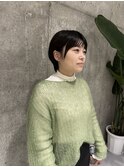 サイドバング朝ラクショートヘア