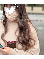 オンリー ヘア(ONLY HAIR)&nbsp;甘いチョコレートブラウン＋インナーシルバー